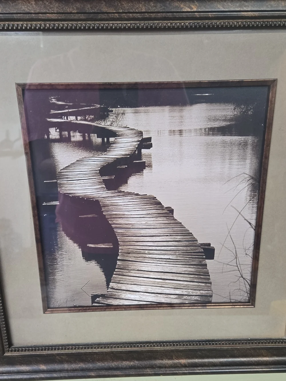 Wall Picture Lake With Dock